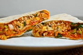 Egg & BBQ Chicken Wrap